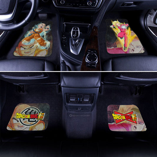 Android 18 And Krillin Car Floor Mats Custom Car Accessories - Gearcarcover - 2