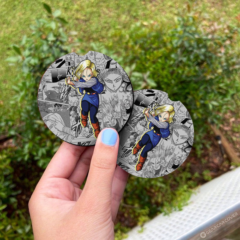 Android 18 Car Coaster Set Collection - Gearcarcover - 3