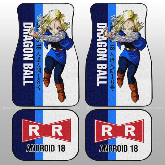 Android 18 Car Floor Mats Custom Car Accessories For Fans - Gearcarcover - 2