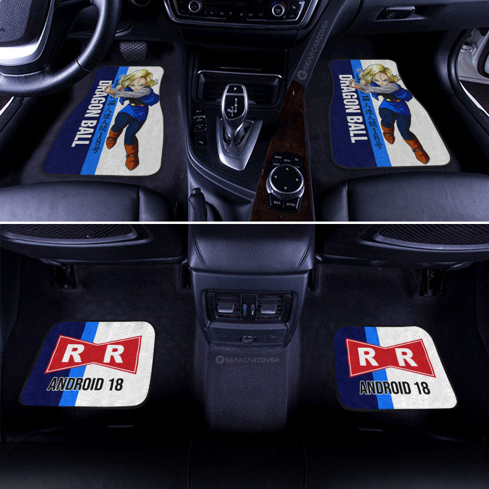 Android 18 Car Floor Mats Custom Car Accessories For Fans - Gearcarcover - 3