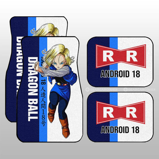 Android 18 Car Floor Mats Custom Car Accessories For Fans - Gearcarcover - 1