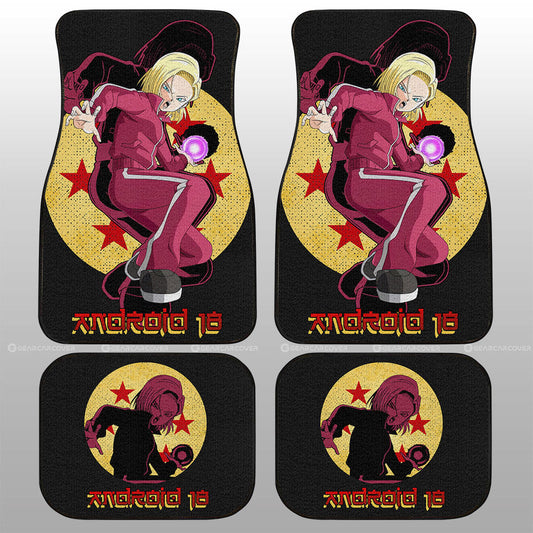 Android 18 Car Floor Mats Custom Car Accessories - Gearcarcover - 1