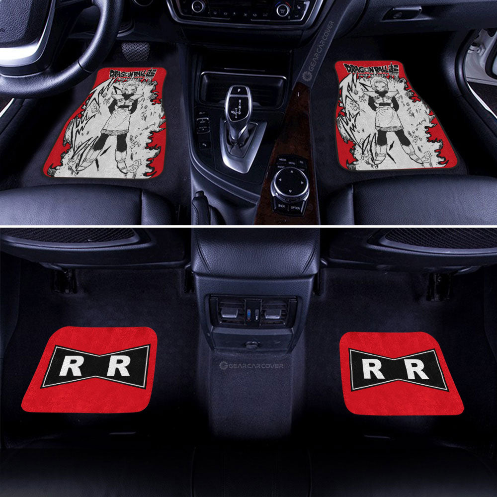 Android 18 Car Floor Mats Custom Car Accessories Manga Style For Fans - Gearcarcover - 3
