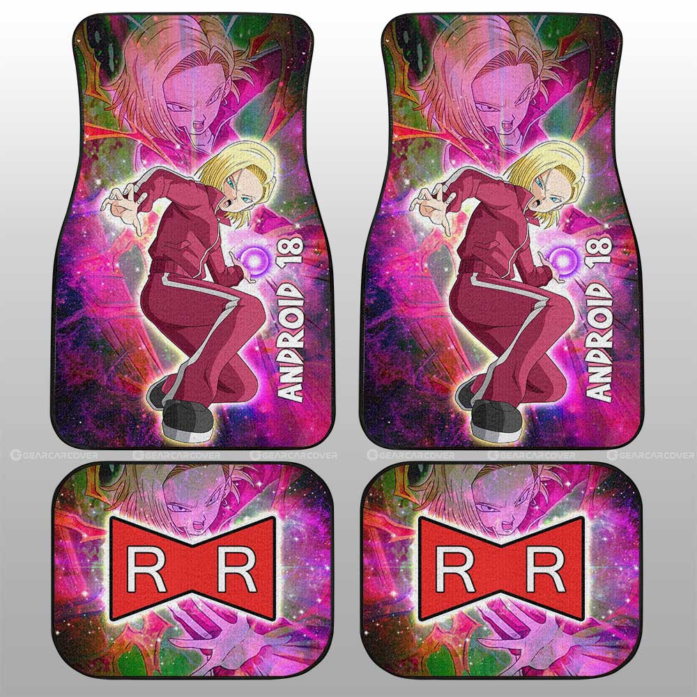 Android 18 Car Floor Mats Custom Dragon Ball Anime Car Accessories - Gearcarcover - 1