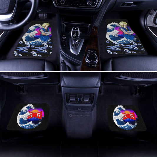 Android 18 Car Floor Mats Custom Dragon Ball Car Interior Accessories - Gearcarcover - 2