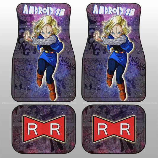 Android 18 Car Floor Mats Custom Galaxy Style Car Accessories - Gearcarcover - 2