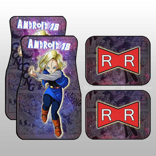 Android 18 Car Floor Mats Custom Galaxy Style Car Accessories - Gearcarcover - 1