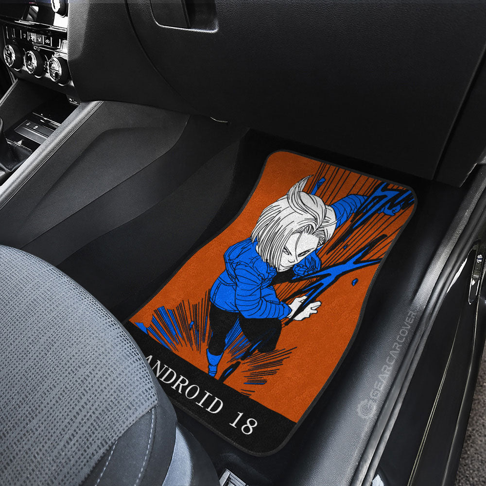 Android 18 Car Floor Mats Custom Manga Color Style - Gearcarcover - 4