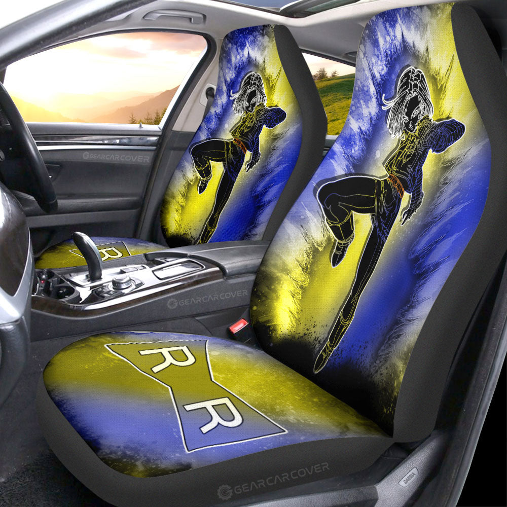 Android 18 Car Seat Covers Custom Anime Car Accessories - Gearcarcover - 1
