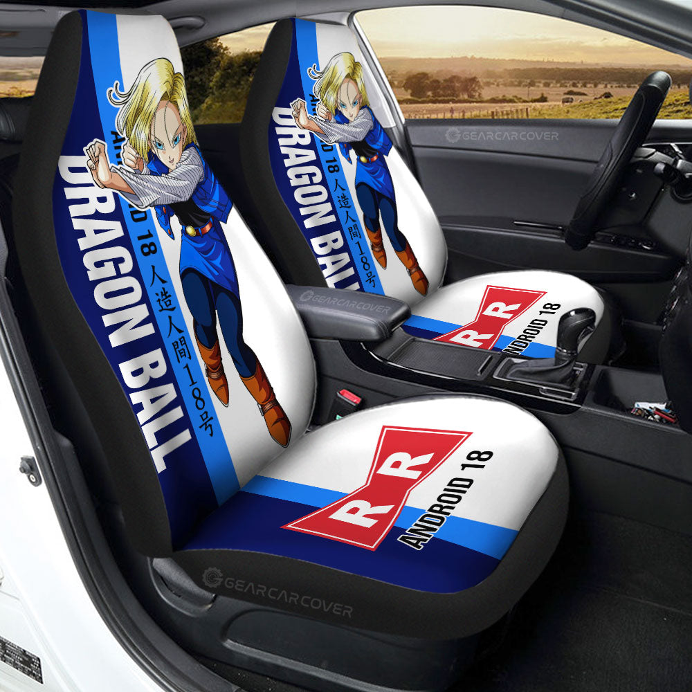 Android 18 Car Seat Covers Custom Car Accessories For Fans - Gearcarcover - 1