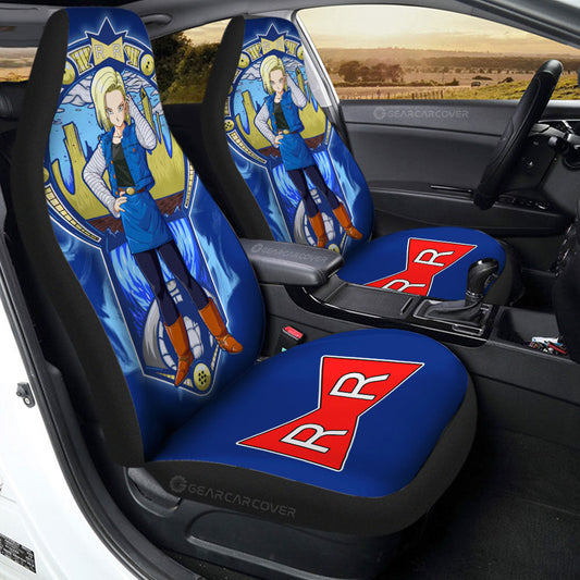 Android 18 Car Seat Covers Custom Car Interior Accessories - Gearcarcover - 2
