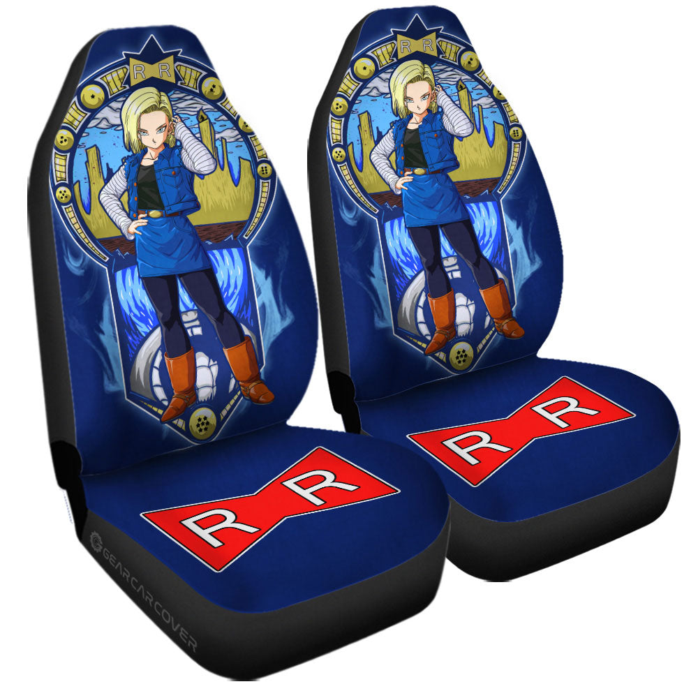 Android 18 Car Seat Covers Custom Car Interior Accessories - Gearcarcover - 3