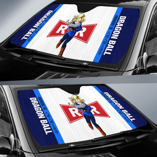 Android 18 Car Sunshade Custom Car Accessories For Fans - Gearcarcover - 2