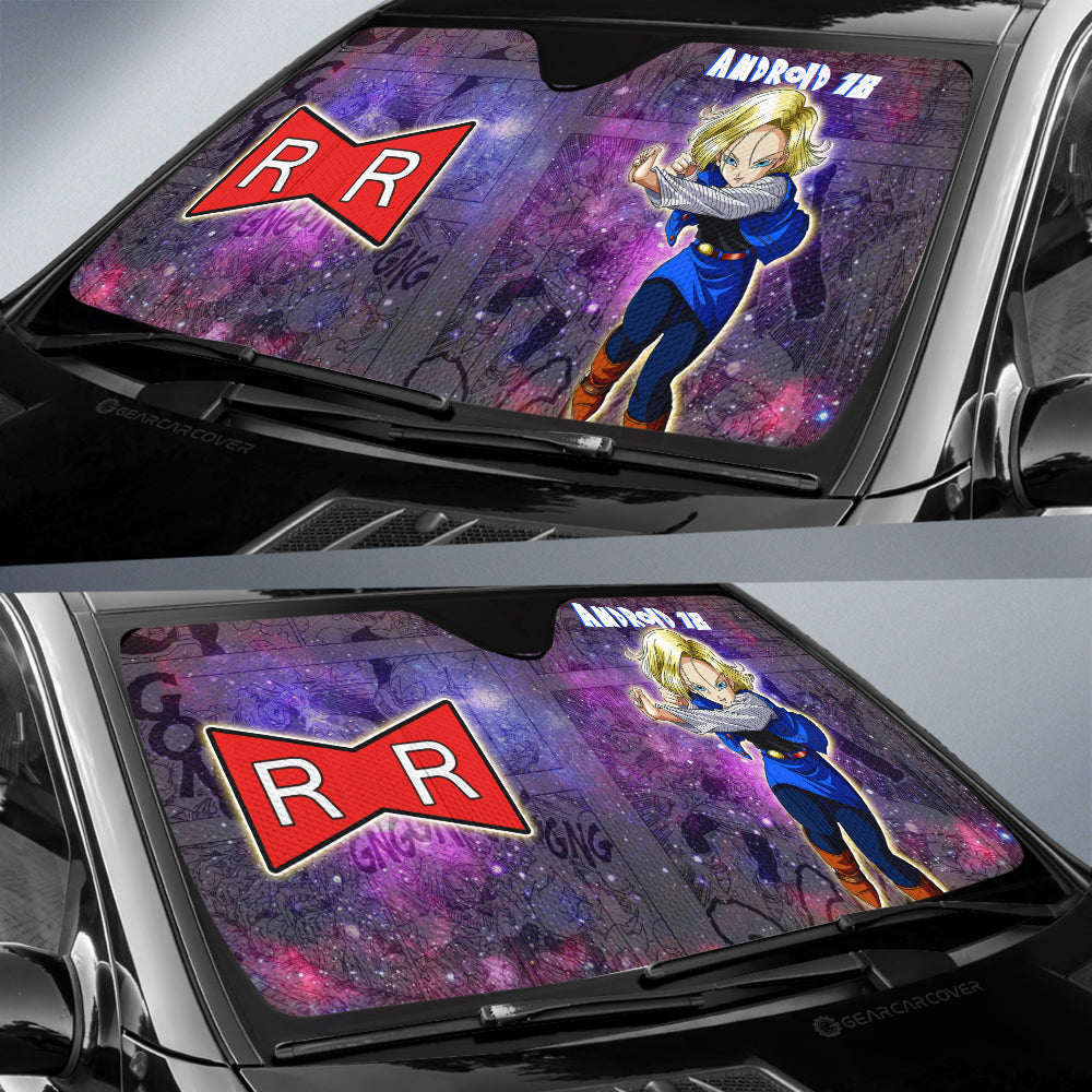 Android 18 Car Sunshade Custom Car Accessories Galaxy Style - Gearcarcover - 2