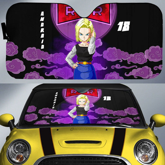 Android 18 Car Sunshade Custom Car Accessories - Gearcarcover - 1