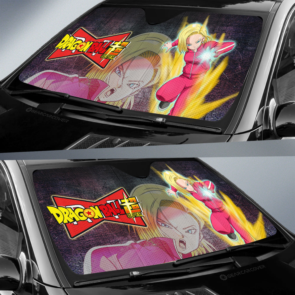 Android 18 Car Sunshade Custom Car Interior Accessories - Gearcarcover - 3