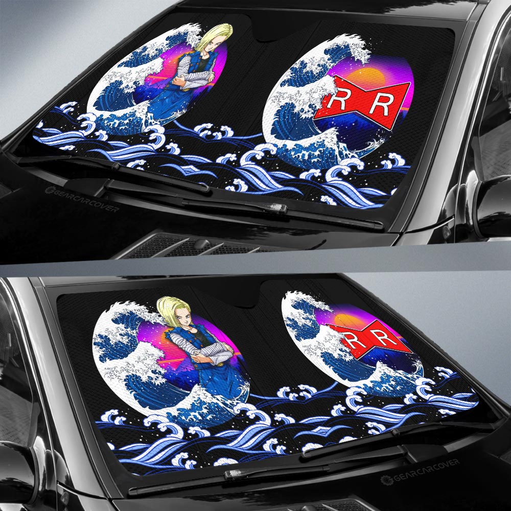 Android 18 Car Sunshade Custom Car Interior Accessories - Gearcarcover - 2