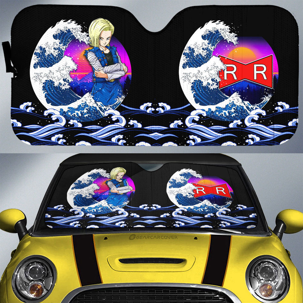 Android 18 Car Sunshade Custom Car Interior Accessories - Gearcarcover - 1