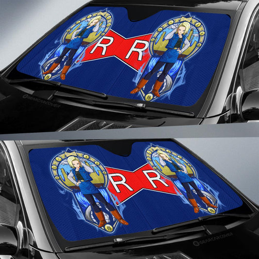 Android 18 Car Sunshade Custom Car Interior Accessories - Gearcarcover - 2