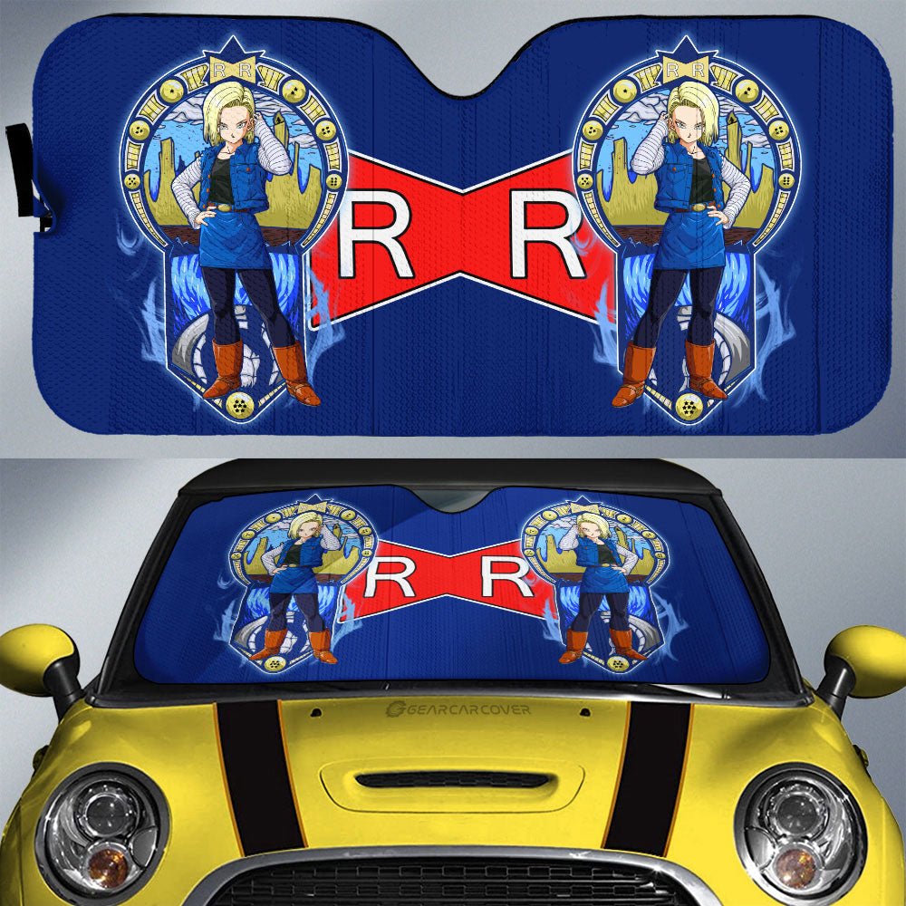 Android 18 Car Sunshade Custom Car Interior Accessories - Gearcarcover - 1