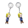 Android 18 Keychain Custom Car Accessories - Gearcarcover - 3