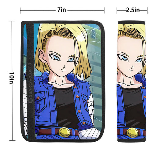 Android 18 Seat Belt Covers Custom Car Accessories - Gearcarcover - 1