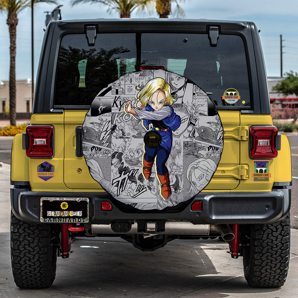 Android 18 Spare Tire Covers Camera Hole Collection - Gearcarcover - 2