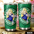 Android 18 Tumbler Cup Custom Car Accessories - Gearcarcover - 3