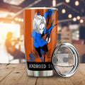 Android 18 Tumbler Cup Custom Manga Color Style - Gearcarcover - 2