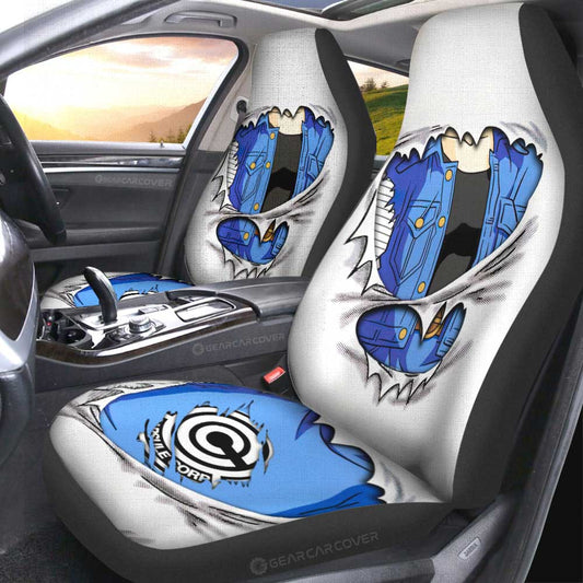 Android 18 Uniform Car Seat Covers Custom - Gearcarcover - 2