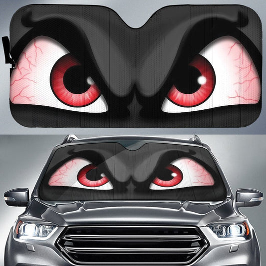 Angry Car Eyes Sun Shade Custom Car Accessories - Gearcarcover - 1