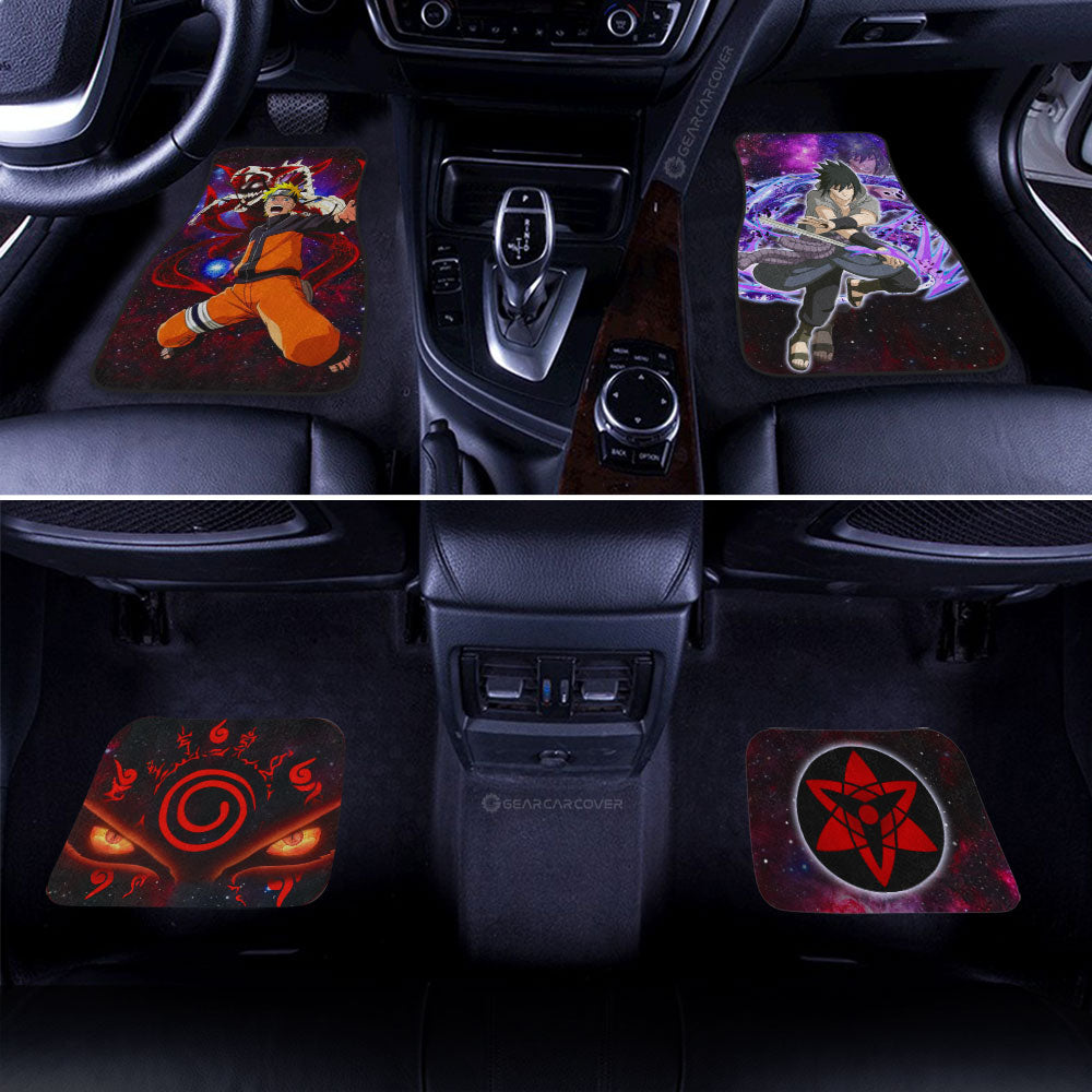 Anime Car Floor Mats Custom And Sasuke Galaxy Style Car Accessories - Gearcarcover - 3