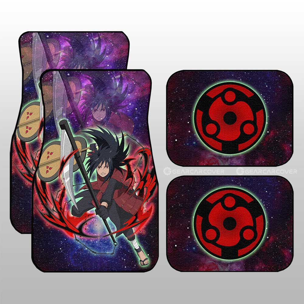 Anime Car Floor Mats Custom Uchiha Madara Galaxy Style Car Accessories - Gearcarcover - 1