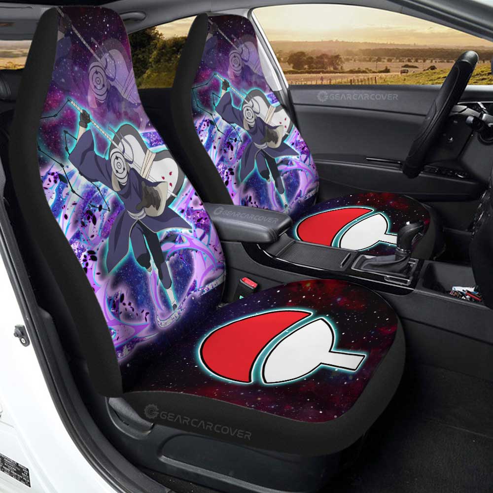 Anime Car Seat Covers Custom Uchiha Obito Galaxy Style Car Accessories - Gearcarcover - 1