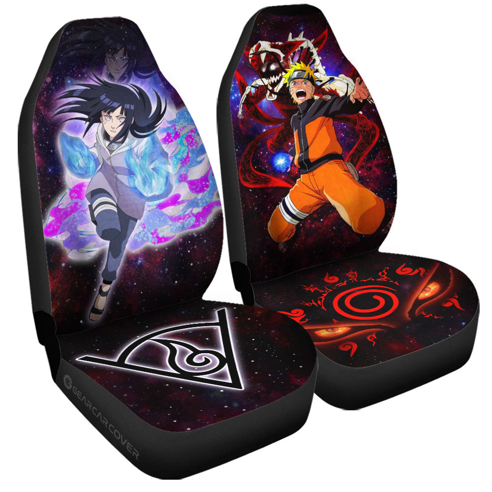 Anime Car Seat Covers Uzumaki And Hinata Galaxy Style Car Accessories - Gearcarcover - 3