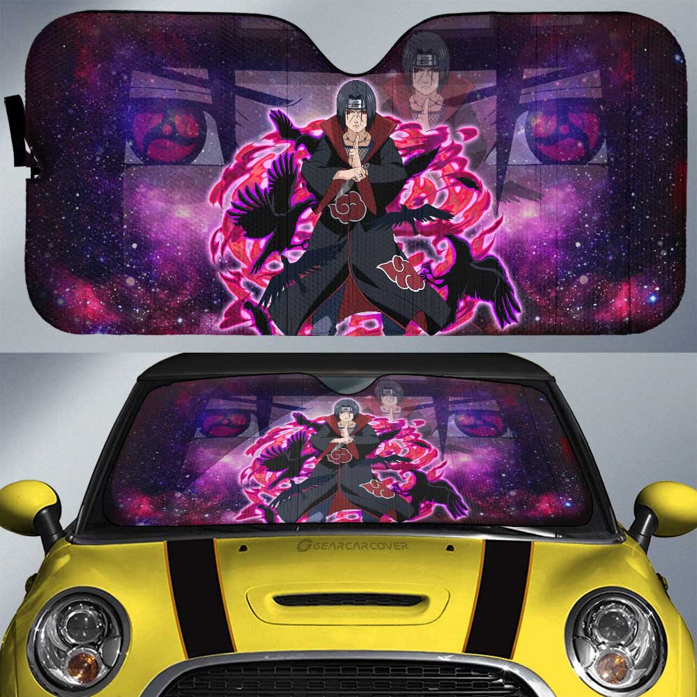 Anime Car Sunshade Custom Uchiha Itachi Galaxy Style Car Accessories - Gearcarcover - 1