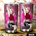 Anime Girl Haruno Sakura Tumbler Cup Custom Anime - Gearcarcover - 3