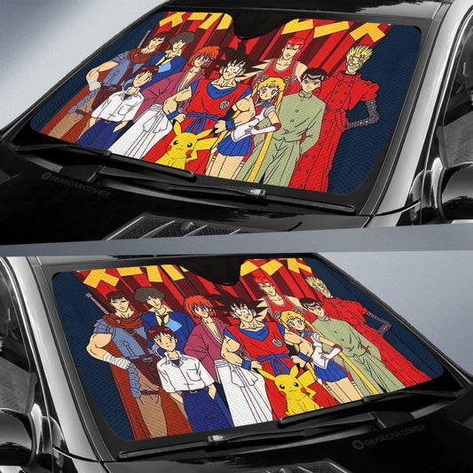 Anime Heroes Friends Car Sunshade Custom Car Interior Accessories - Gearcarcover - 2