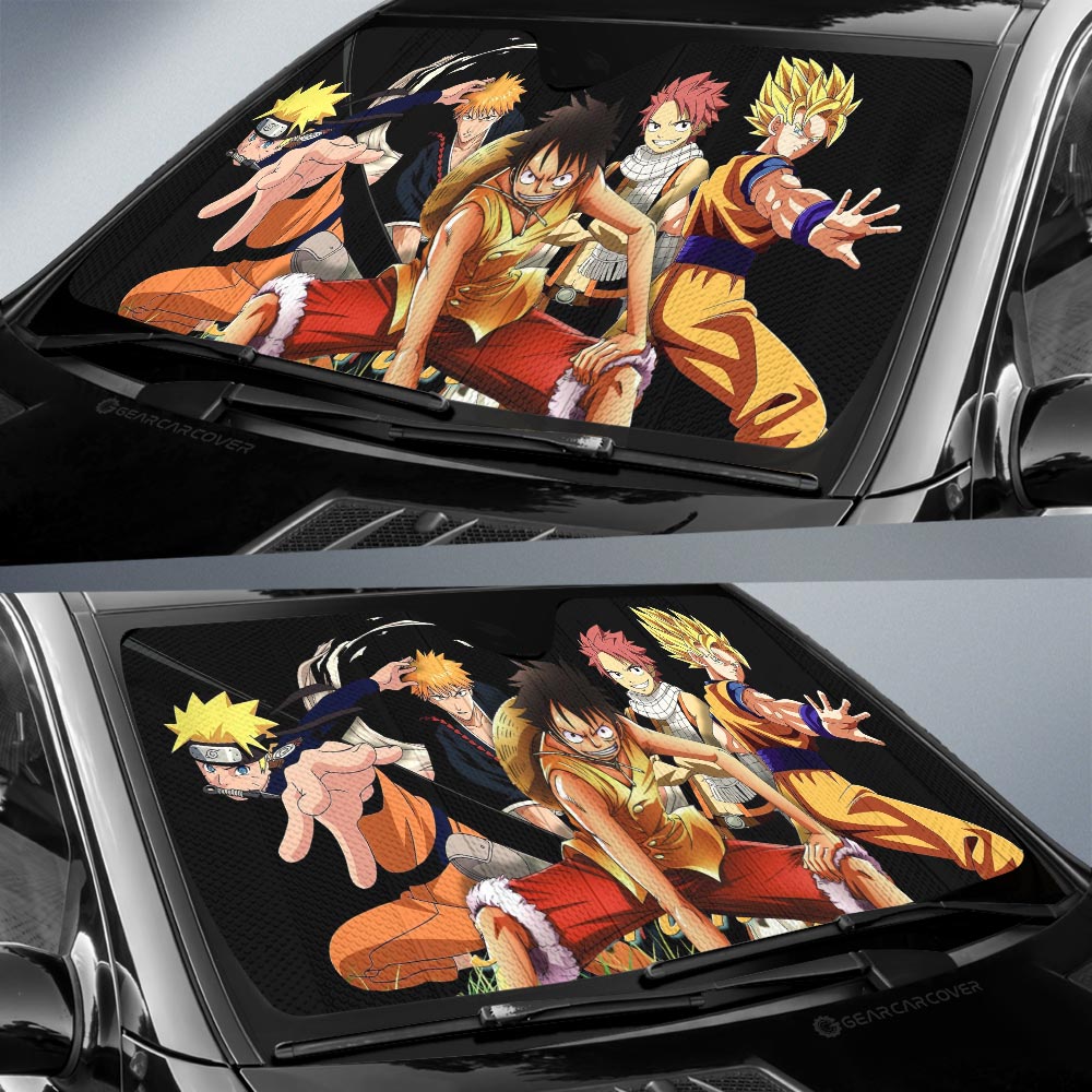 Anime Heroes Friends Car Sunshade Custom Car Interior Accessories - Gearcarcover - 2