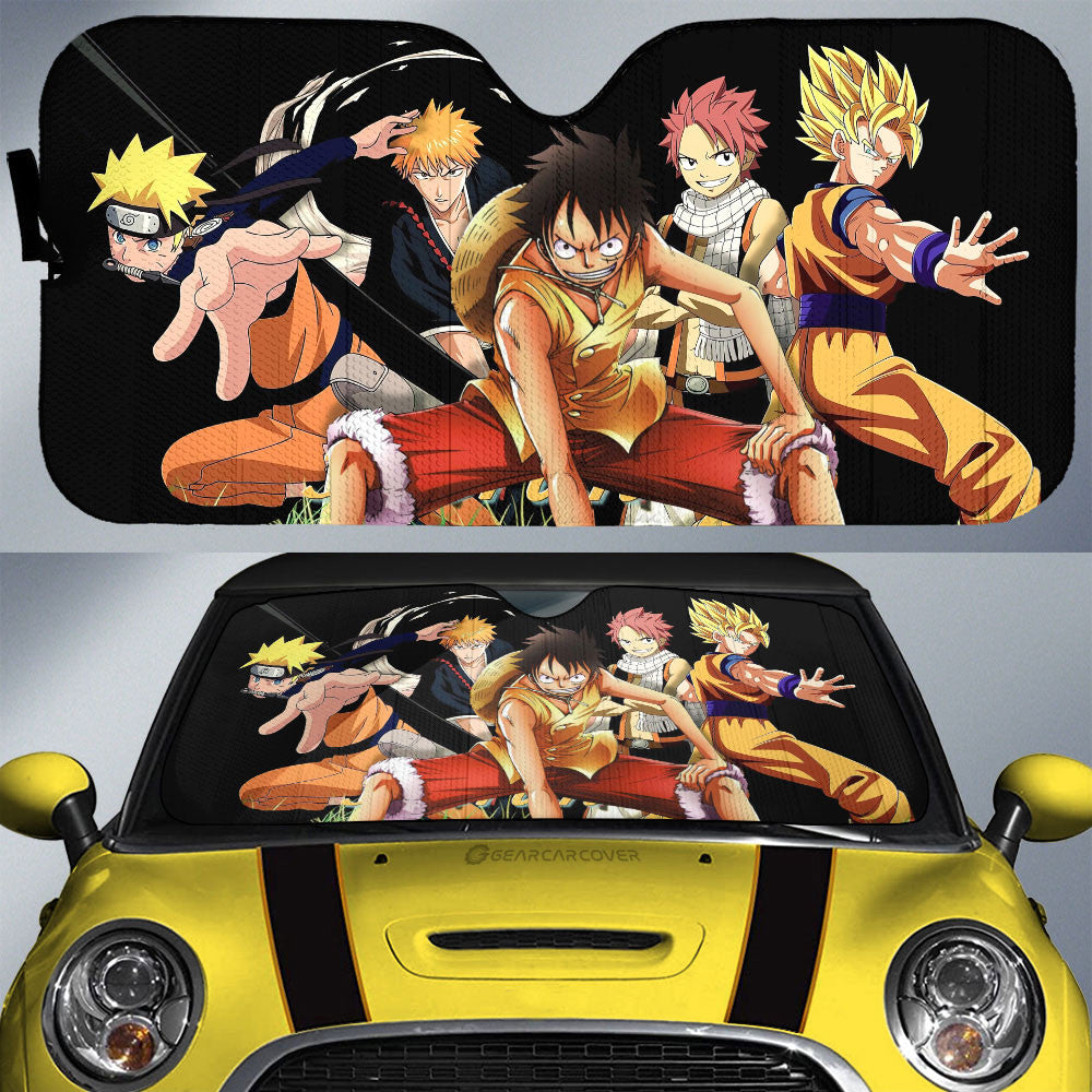 Anime Heroes Friends Car Sunshade Custom Car Interior Accessories - Gearcarcover - 1