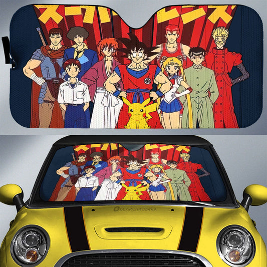 Anime Heroes Friends Car Sunshade Custom Car Interior Accessories - Gearcarcover - 1