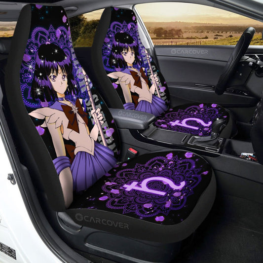 Anime Sailor Saturn Car Seat Covers Custom Sailor Moon Car Interior Accessories - Gearcarcover - 1