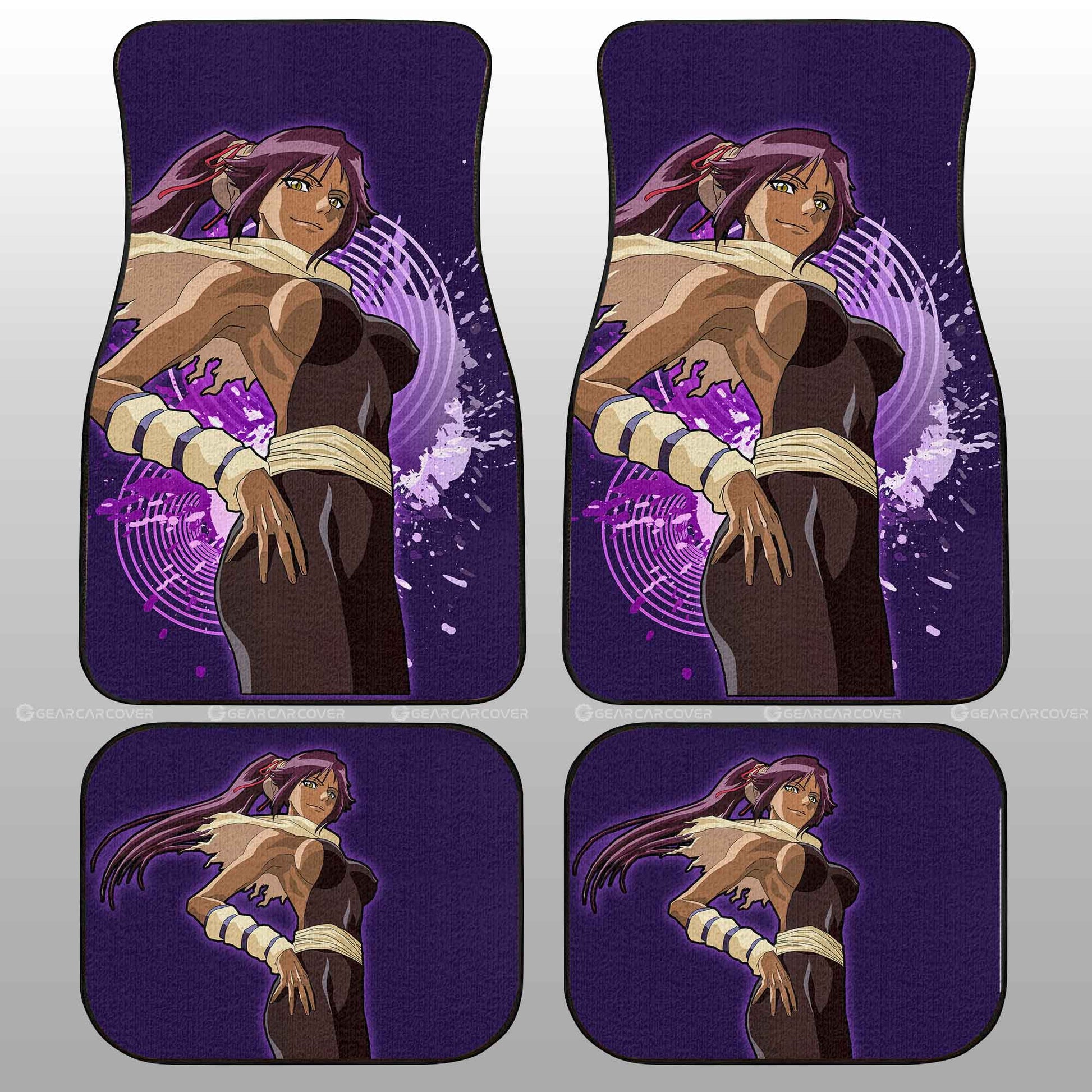 Anime Sexy Girl Yoruichi Car Floor Mats Custom Bleach Anime - Gearcarcover - 2