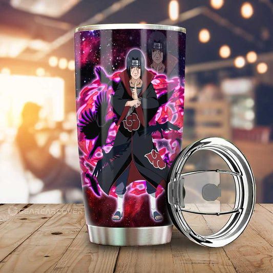 Anime Tumbler Cup Custom Sasuke And Itachi Galaxy Style Car Accessories - Gearcarcover - 2