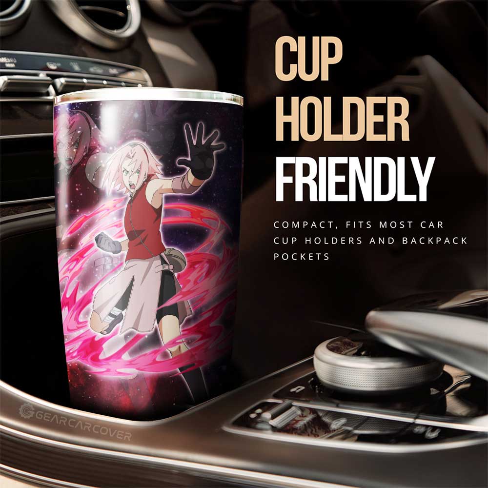 Anime Tumbler Cup Custom Sasuke And Sakura Galaxy Style Car Accessories - Gearcarcover - 3