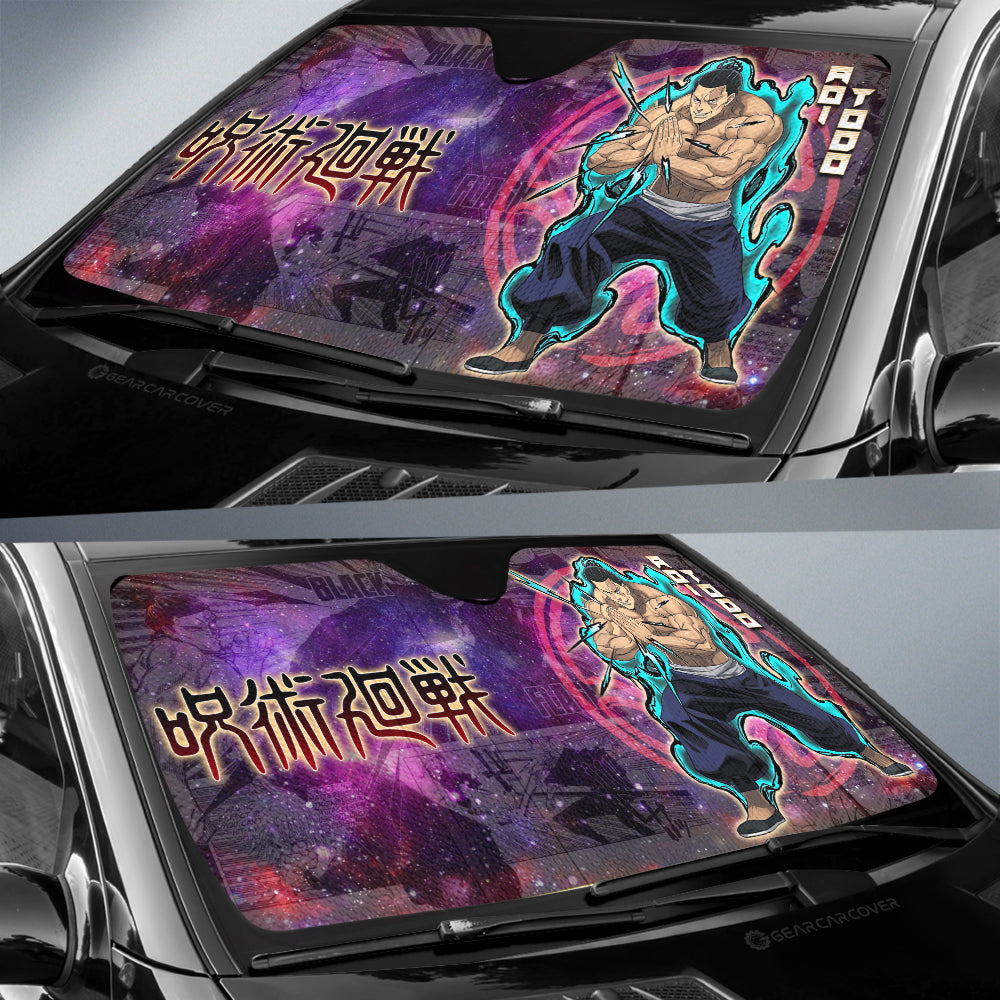 Aoi Todo Car Sunshade Custom Galaxy Manga Style - Gearcarcover - 2