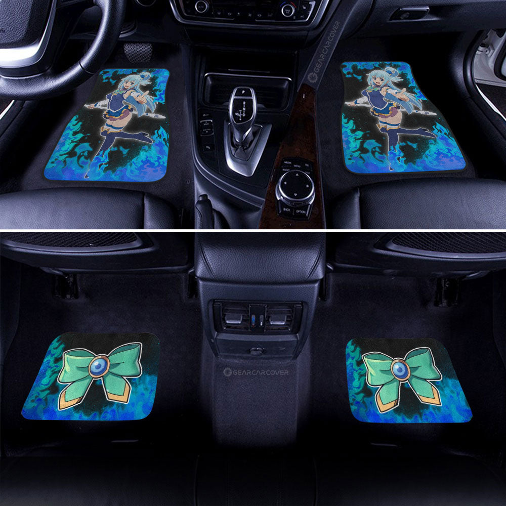 Aqua Car Floor Mats Custom Anime Car Accessories - Gearcarcover - 2