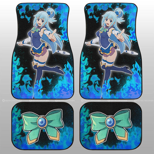 Aqua Car Floor Mats Custom Anime Car Accessories - Gearcarcover - 1
