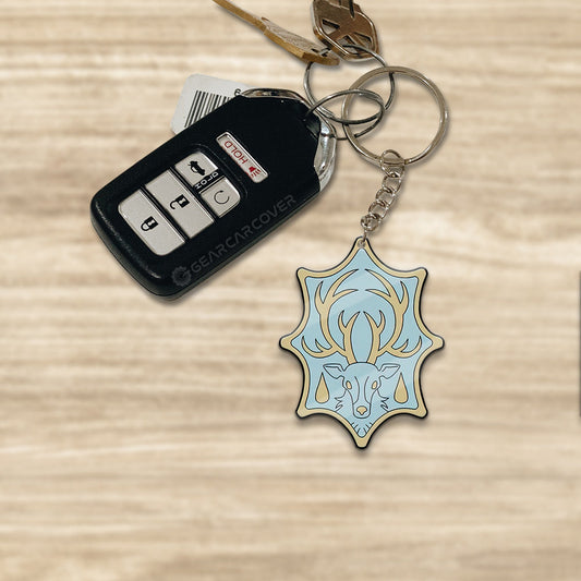 Aqua Deer Keychain Custom Car Accessories - Gearcarcover - 1