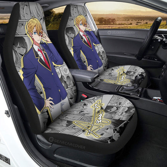 Aquamarine Hoshino Car Seat Covers Custom Anime Car Accessories - Gearcarcover - 2